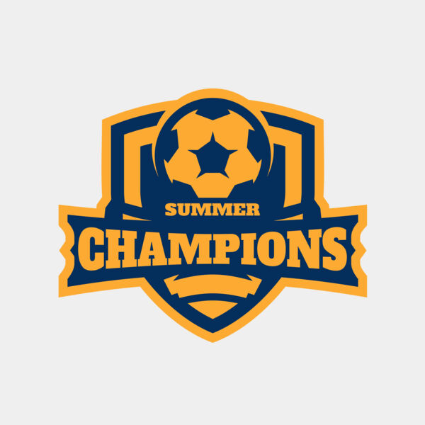 Champions Summer Soccer logo template Thumbnail