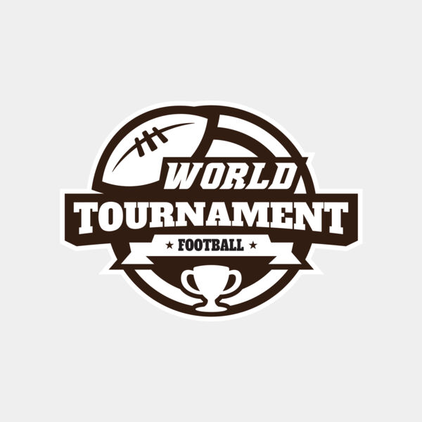 World Tournament Football logo template Thumbnail