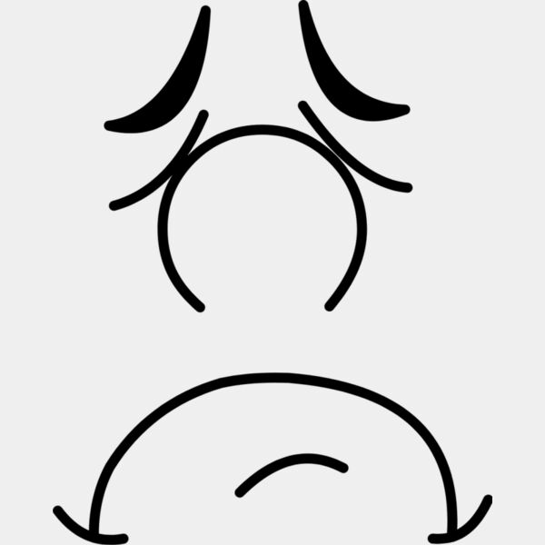 Cartoon Sad Face 1 Thumbnail