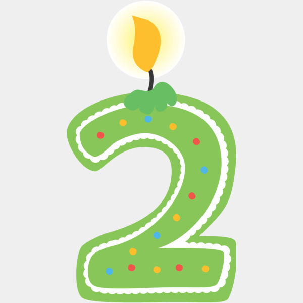 Two Birthday Candle Number 1 Thumbnail