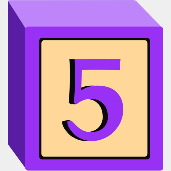 Toy Block Five 5 Thumbnail