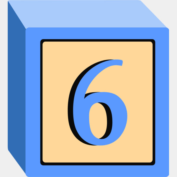 Toy Block Six 6 Thumbnail