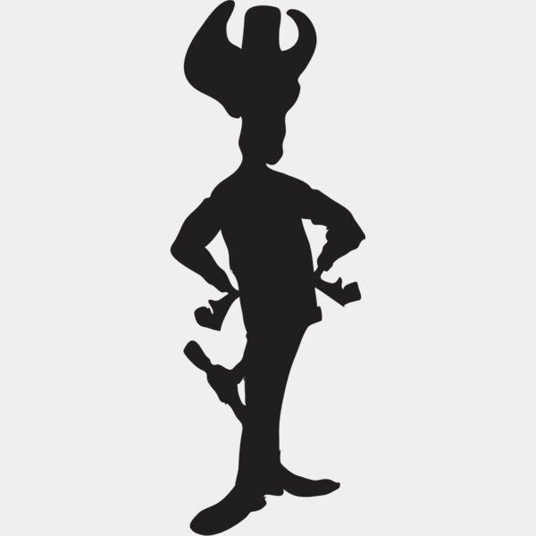Cartoon Cowboy Silhouette 1 Thumbnail