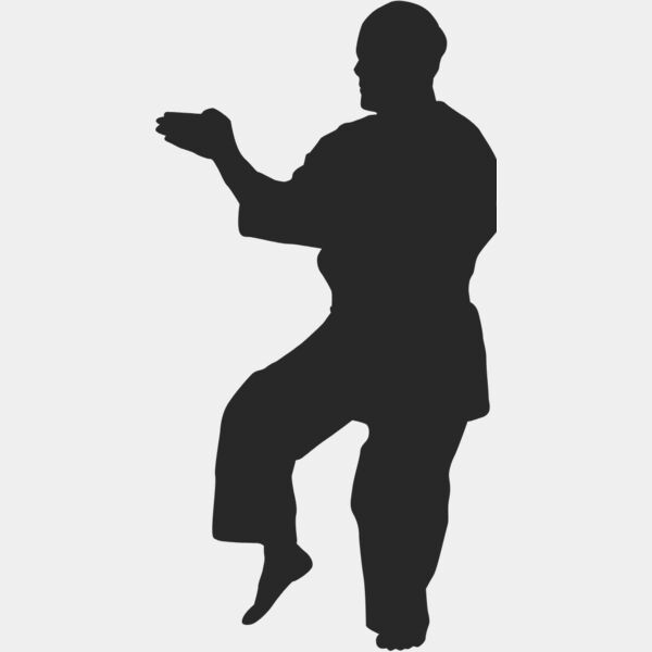 Martial Arts Fighter Silhouette 18 Thumbnail