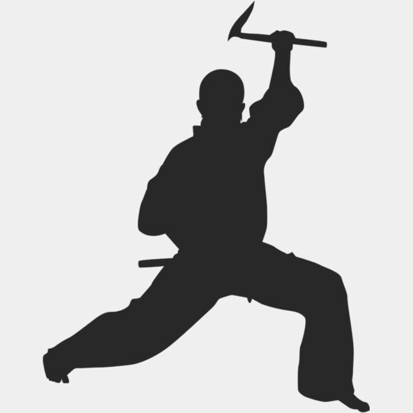 Martial Arts Fighter Silhouette 14 Thumbnail