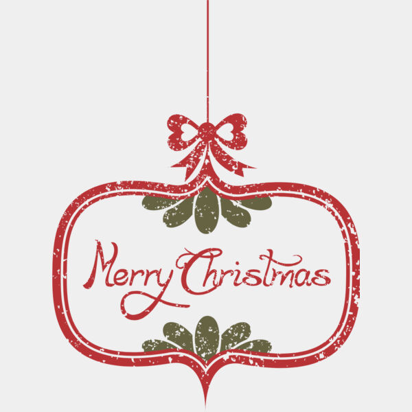 Merry Christmas Ornament Stamp 1 Thumbnail