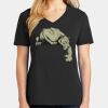 Ladies Core Cotton V-Neck Tee Thumbnail
