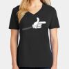 Ladies Core Cotton V-Neck Tee Thumbnail