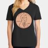 Ladies Core Cotton V-Neck Tee Thumbnail
