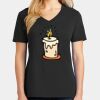 Ladies Core Cotton V-Neck Tee Thumbnail
