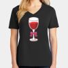 Ladies Core Cotton V-Neck Tee Thumbnail