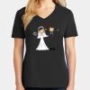 Ladies Core Cotton V-Neck Tee Thumbnail