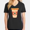 Ladies Core Cotton V-Neck Tee Thumbnail