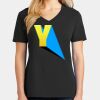 Ladies Core Cotton V-Neck Tee Thumbnail