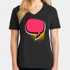 Ladies Core Cotton V-Neck Tee Thumbnail