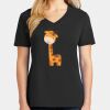 Ladies Core Cotton V-Neck Tee Thumbnail