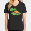 Ladies Core Cotton V-Neck Tee Thumbnail