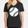Ladies Core Cotton V-Neck Tee Thumbnail