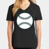 Ladies Core Cotton V-Neck Tee Thumbnail