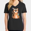 Ladies Core Cotton V-Neck Tee Thumbnail