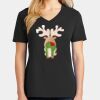 Ladies Core Cotton V-Neck Tee Thumbnail