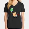 Ladies Core Cotton V-Neck Tee Thumbnail