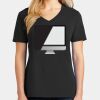 Ladies Core Cotton V-Neck Tee Thumbnail