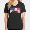 Ladies Core Cotton V-Neck Tee Thumbnail