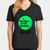 Ladies Core Cotton V-Neck Tee Thumbnail