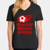 Ladies Core Cotton V-Neck Tee Thumbnail