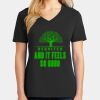 Ladies Core Cotton V-Neck Tee Thumbnail