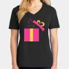 Ladies Core Cotton V-Neck Tee Thumbnail